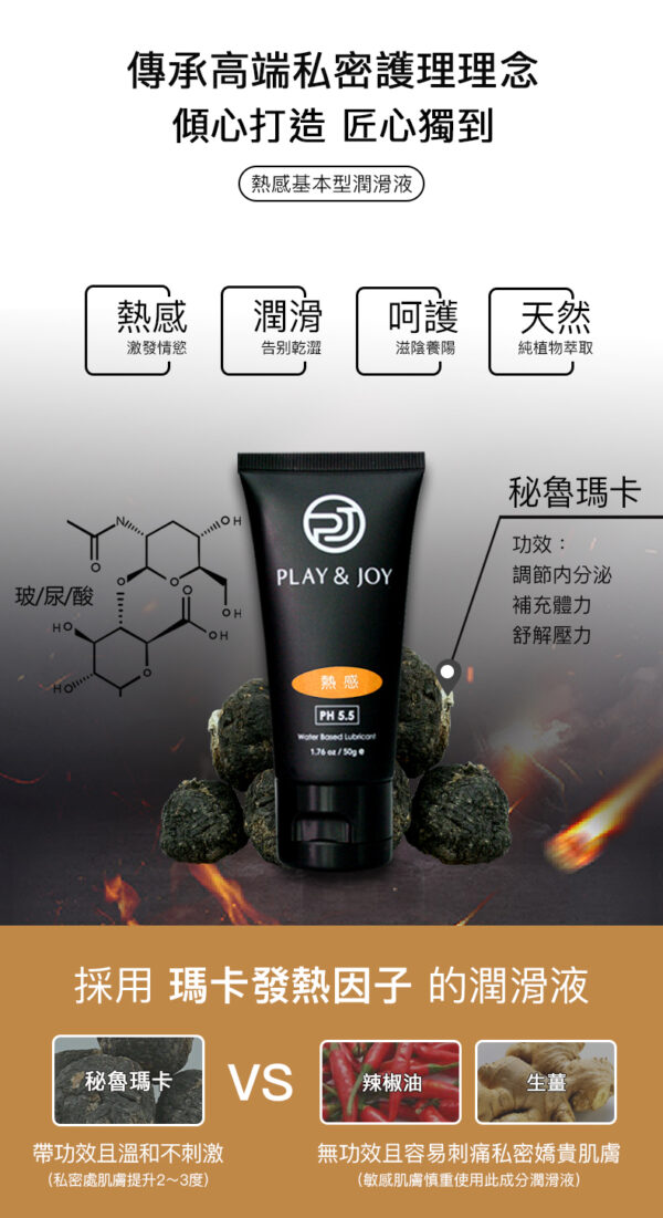 Play&joy 熱感基本型潤滑液 100g 精裝版(台灣製)