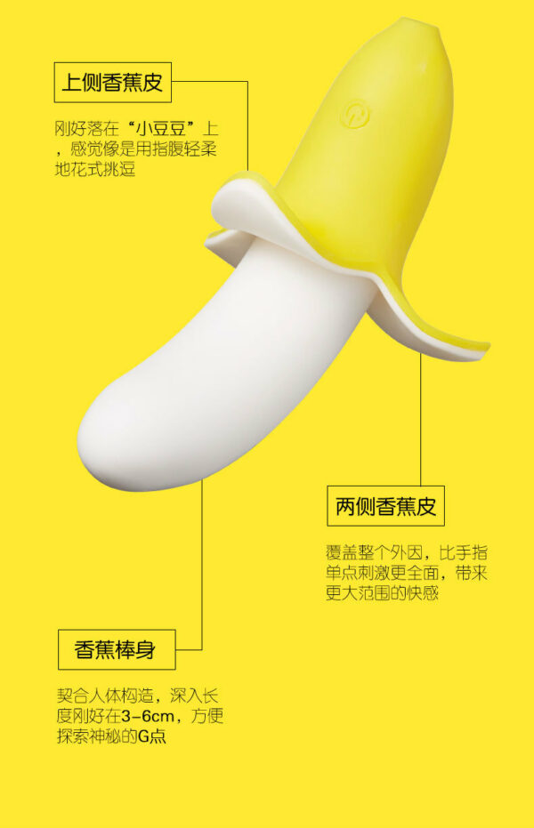 歪歪馬小香蕉震動棒仿真剝皮香蕉按摩器：圖片 7