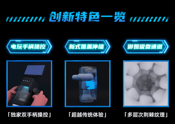 機器人視頻電玩飛機杯手持震動加熱伸縮正品：圖片 6